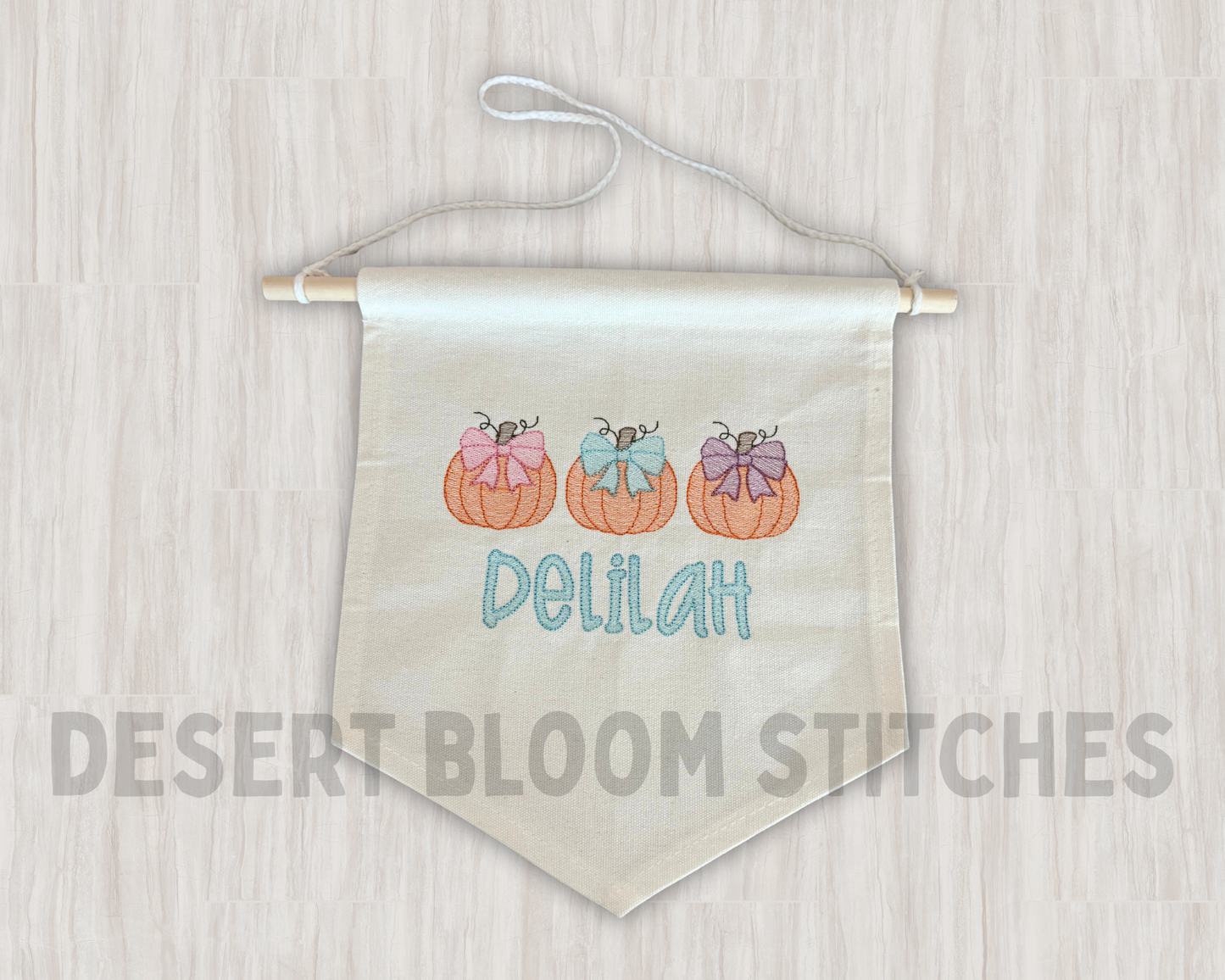 Pumpkin Name Banner
