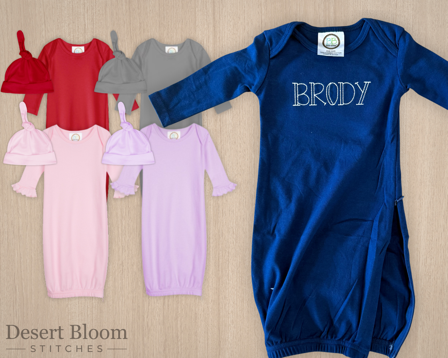 Newborn Zipper Gown