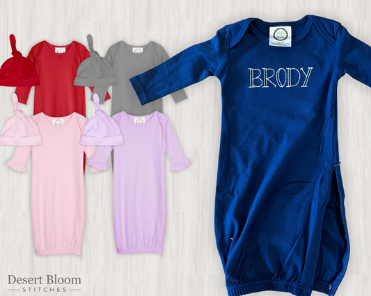 Newborn Zipper Gown