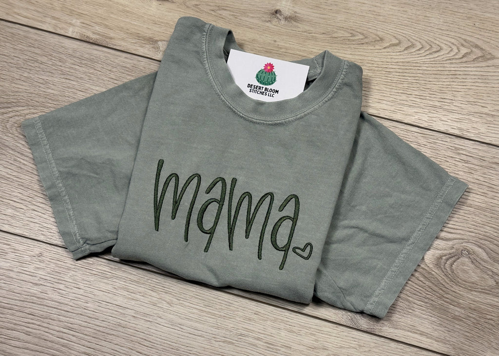 Mama Handlettered T Shirt