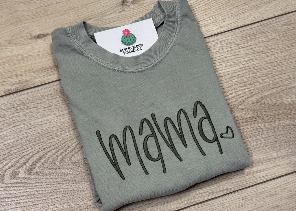 Mama Handlettered T Shirt