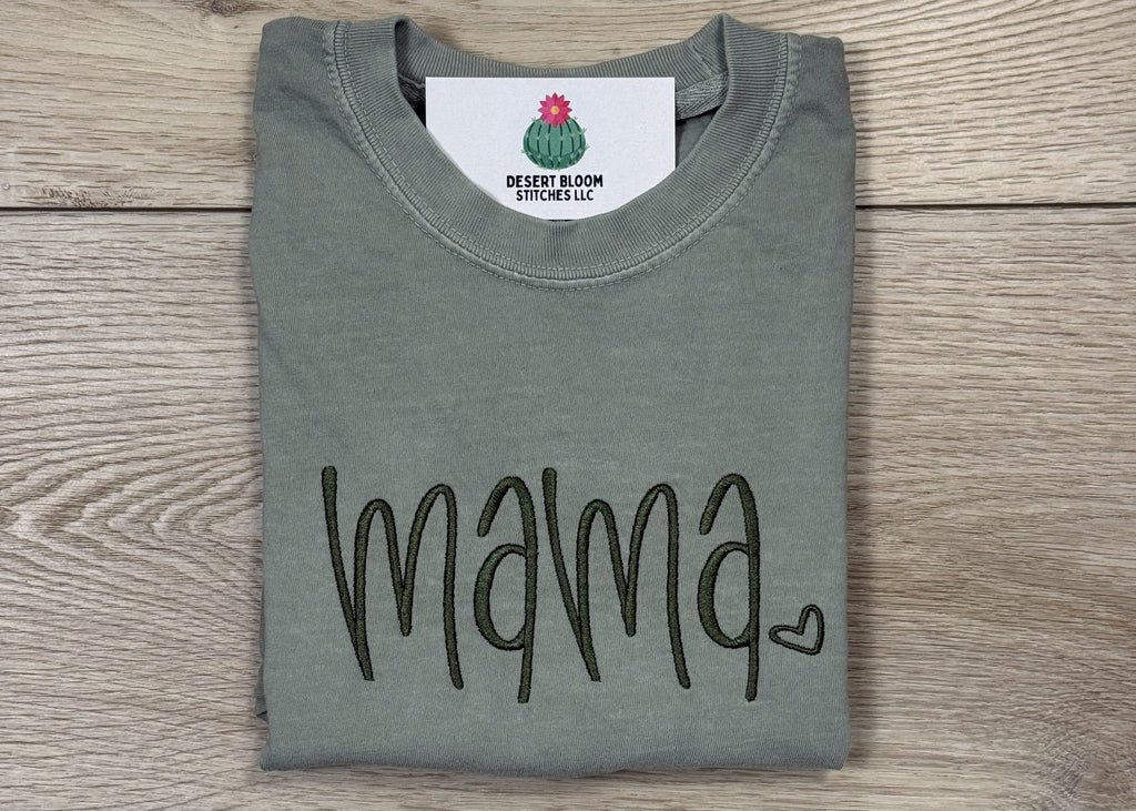 Mama Handlettered T Shirt