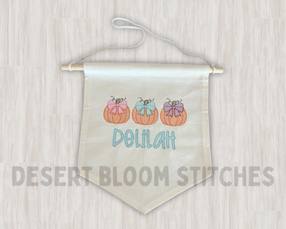 Pumpkin Name Banner